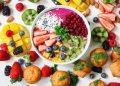 Assorted Sliced Fruits in White Ceramic Bowl