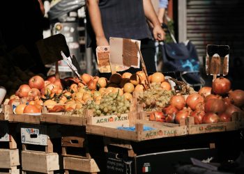 Colorful Fresh Produce at a Naples Street Market