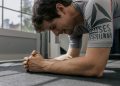 Man in Gray Shirt Planking
