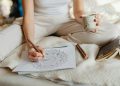 Woman Relaxing and Colouring