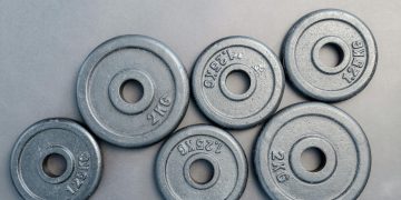 Six Assorted Weight Plates