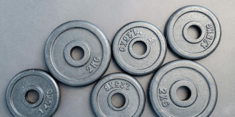 Six Assorted Weight Plates