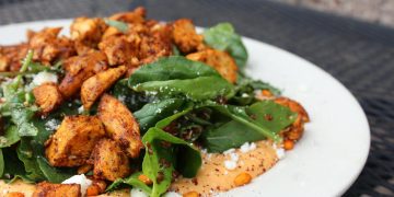 Fries With Leaves Dish