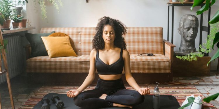 Photo of a Woman Meditating