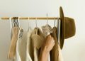 Hanging of Clothes on a Clothing Rack